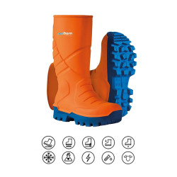 Stivali Antinfortunistici Antifreddo da lavoro Nora Noratherm arancioni o verdi